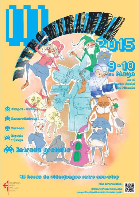 Llega por tercera vez el Retro Miranda-Maratón de Videojuegos