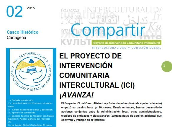 El proyecto de Intervención Comunitaria Intercultural edita su segundo boletín informativo