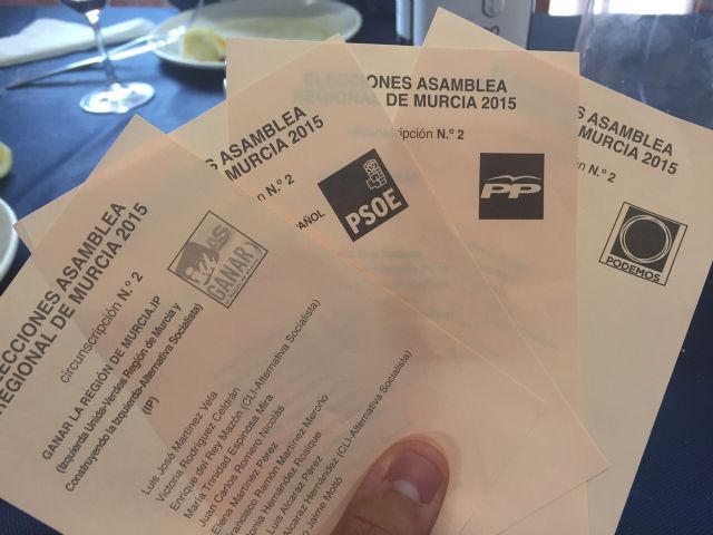 Ganar Cartagena presenta una reclamación ante la junta electoral por la deficiente calidad de sus papeletas