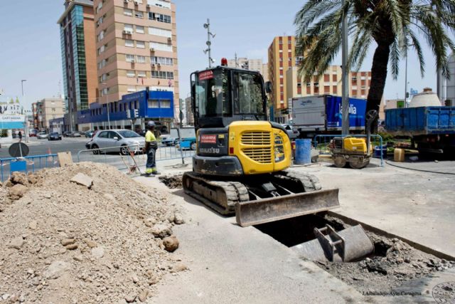 Comienza el repintado de marcas viales en la Plaza Bastarreche
