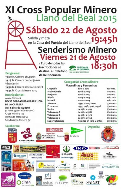 El Llano del Beal celebra el XI Cross Popular Minero