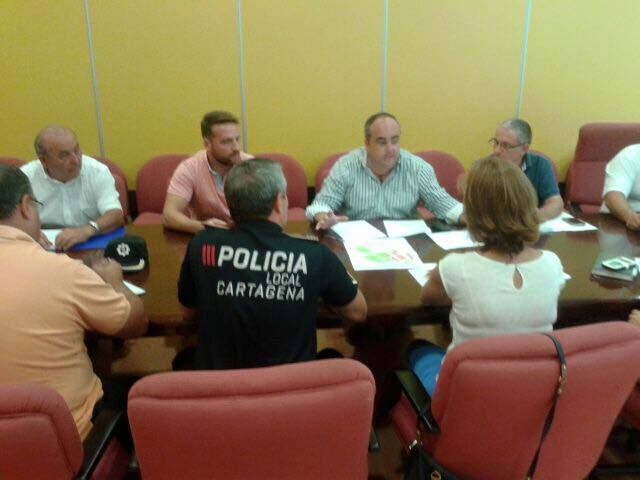 Torralba coordina los dispositivos de seguridad y de inundaciones para Carthagineses y Romanos