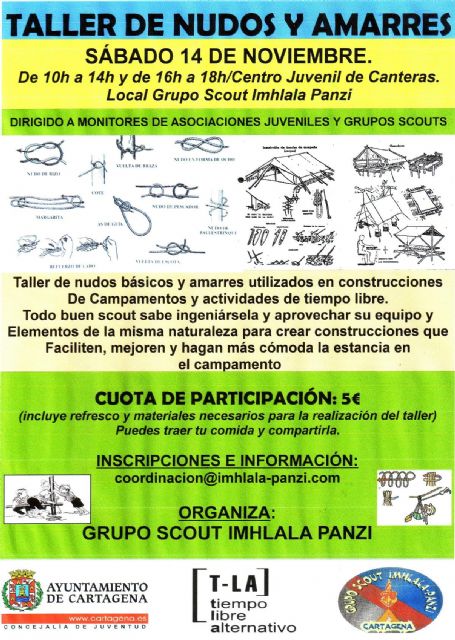 Taller de Nudos y Amarres en el Centro Juvenil de Canteras