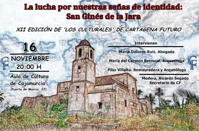 La XII edición de Los Culturales de Cartagena Futuro pondrá en valor el Monasterio de San Ginés de la Jara