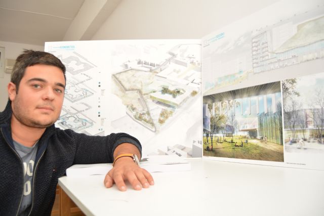 Un alumno proyecta una futura residencia y edificio multiusos para la Politécnica en el cerro de San José