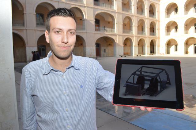 Premiado un alumno de la UPCT por idear un asiento móvil para reducir el impacto en caso de accidente