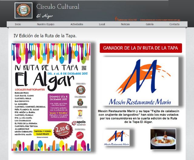 El Mesón Restaurante Marín se alza ganador en El Algar