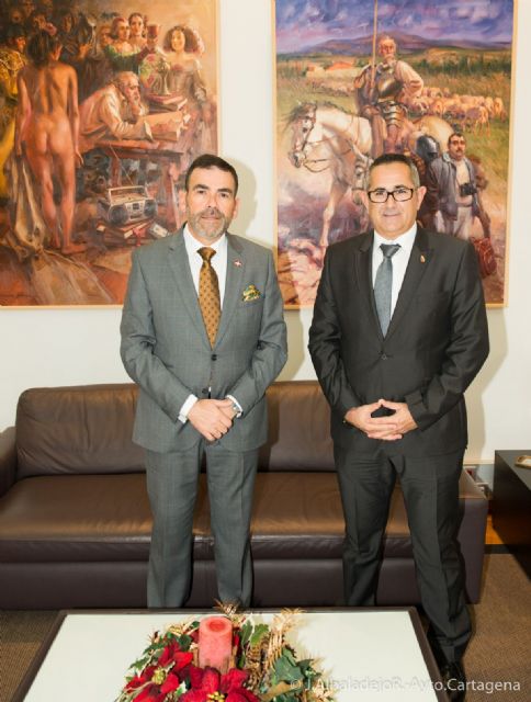 Los alcaldes de Cartagena y La Unión estrechan lazos y se unen en favor del Rosell