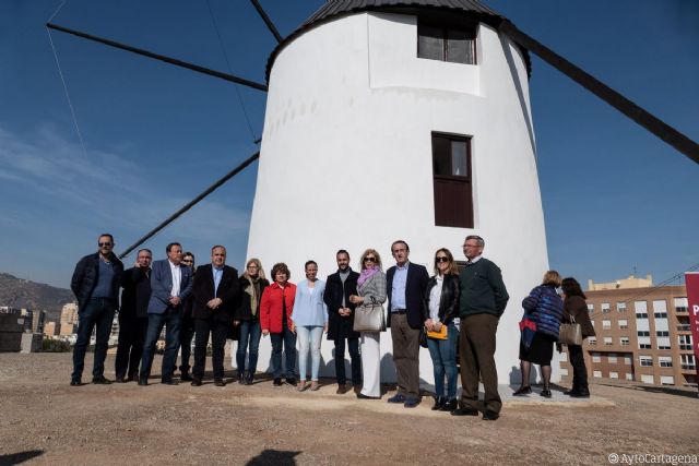 La Casa Molino que corona el Monte Sacro ya luce restaurada