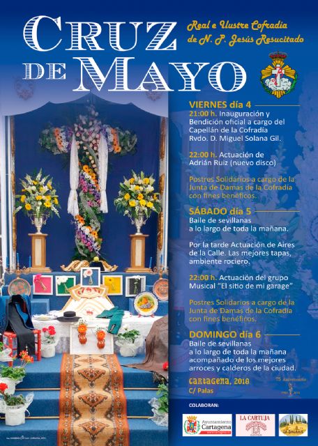 El Resucitado prepara su Cruz de Mayo