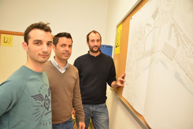 Un alumno diseña en Santa Lucía un gran parque con playas urbanas para dar a la ciudad acceso al mar