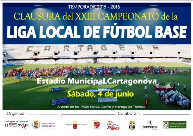 El Estadio Municipal Cartagonova acoge el sábado la clausura de la XXIII Liga Local de Fútbol