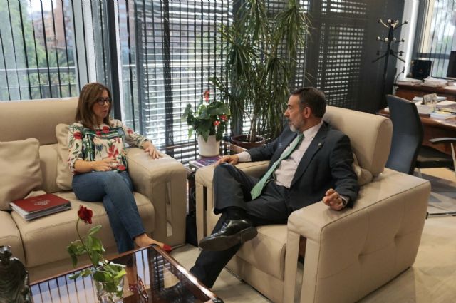 El delegado del Gobierno mantiene una reunión con la alcaldesa de Cartagena en la que ha sido informado de las necesidades que presenta el municipio