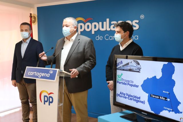 Francisco Bernabé: 'Se consuma el engaño de Pedro Saura con el AVE a Cartagena al reconocer el ministerio que el proyecto está suspendido'