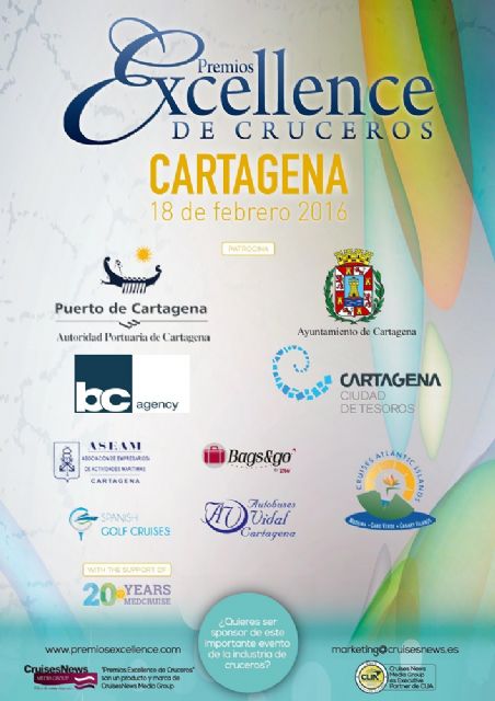 Cartagena acogerá la IX edición de los Premios Excellence de Cruceros