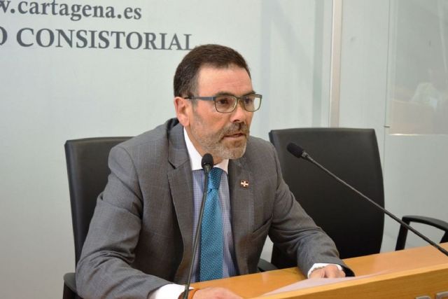 El alcalde de Cartagena comparece ante los medios para informar de una citacion judicial
