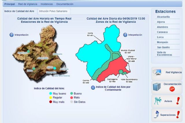 Activado el protocolo de contaminación con nivel 1 en La Aljorra