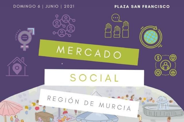 La Plaza de España de Cartagena acoge un mercado social este domingo dentro de Mucho Más Mayo