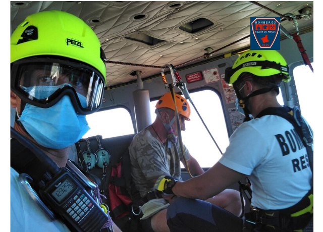 Rescatan a senderista en Senda de Fatares, Monte Roldan