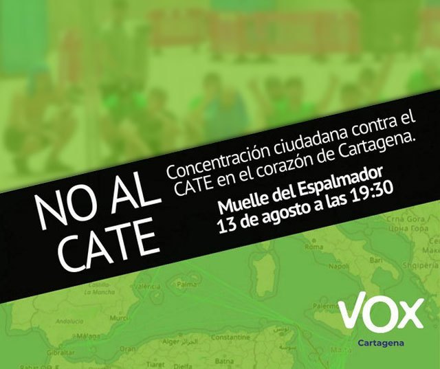 VOX convoca a los ciudadanos en contra de un CATE en el corazón de Cartagena
