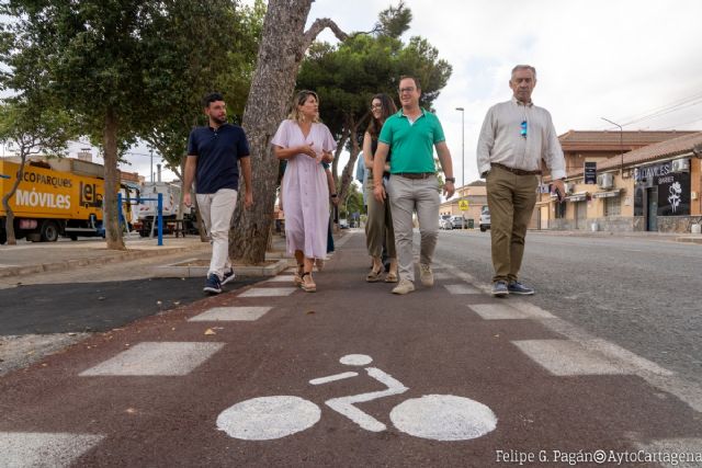 Cartagena abre su carril bici más largo entre El Albujón, Miranda y Santa Ana y alcanza los 35 kilómetros de red ciclable