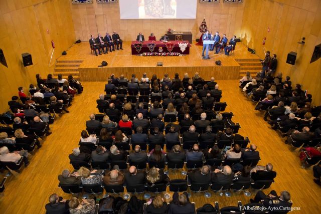 El pregon mas madrugador de la Semana Santa abarrota el Paraninfo de la UPCT