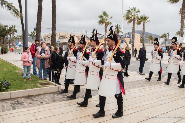 Los granaderos marrajos rindieron homenaje al granadero Martin Alvarez