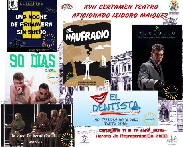 El XVII Certamen de Teatro Aficionado Isidoro Máiquez llega al Barrio de la Concepción