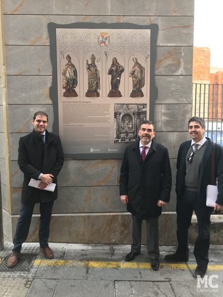 Ricardo Segado insta al Gobierno a que se coloquen placas a pie de calle para identificar cada uno de los Cuatro Santos cartageneros