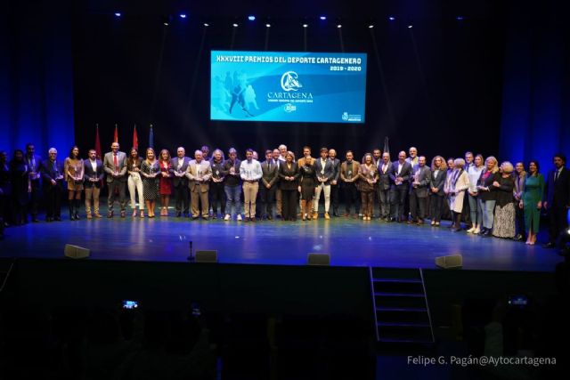 Los mejores de 2019 y 2020 se alzaron con sus premios en la 38ª Gala del Deporte Cartagenero