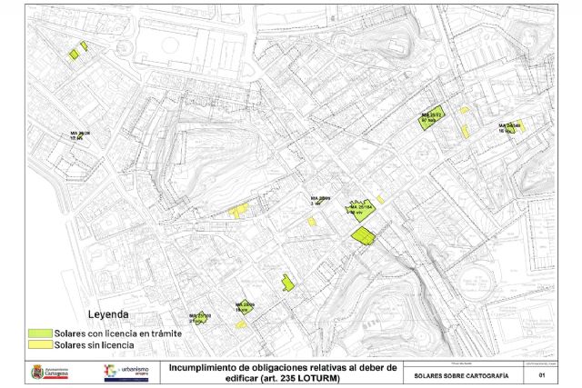 Más del 60% de los solares con expediente de venta forzosa ya tramitan licencia para 170 viviendas