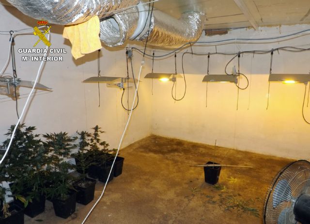 La Guardia Civil desmantela un punto de cultivo, elaboración y distribución de droga al menudeo