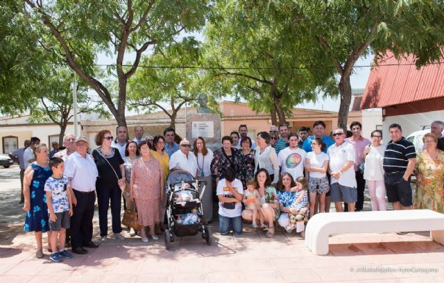 Cartagena reconoce en La Puebla la labor de Juan López Gambín poniendo su nombre a una plaza