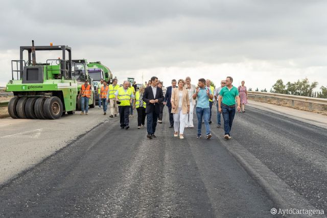 Las obras de la carretera de La Aljorra ponen en marcha el programa aCTus de mejora de viales regionales de Cartagena