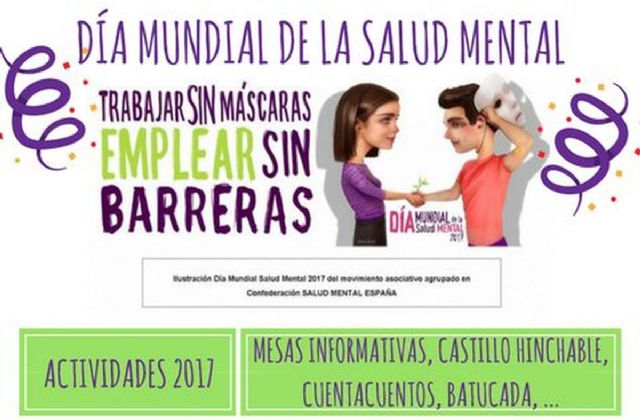 Actividades para toda la familia en la celebracion del Dia de la Salud Mental de TP Cartagena, Apices y AFAL