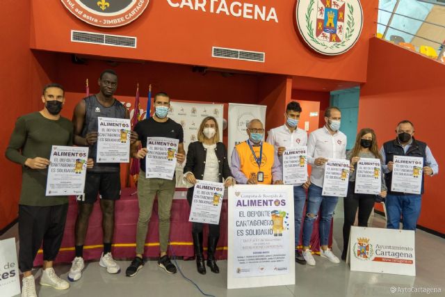 El deporte de Cartagena llama a la afición para recoger comida para el Banco de Alimentos