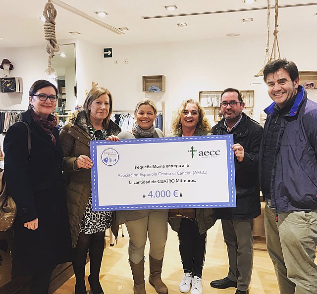 Pequeña Moma recauda 4.000€ para la Asociación Española Contra el Cáncer de Cartagena