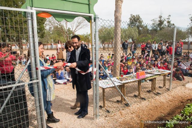 El colegio San Cristobal de El Bohio inaugura su huerto urbano