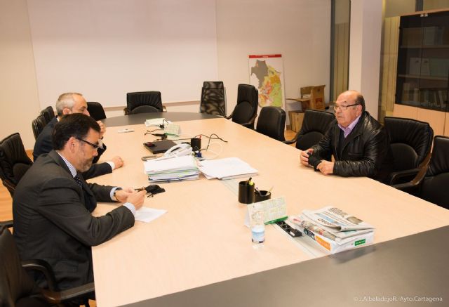 El alcalde se entrevista con el presidente de la Federación de Feriantes de Cartagena