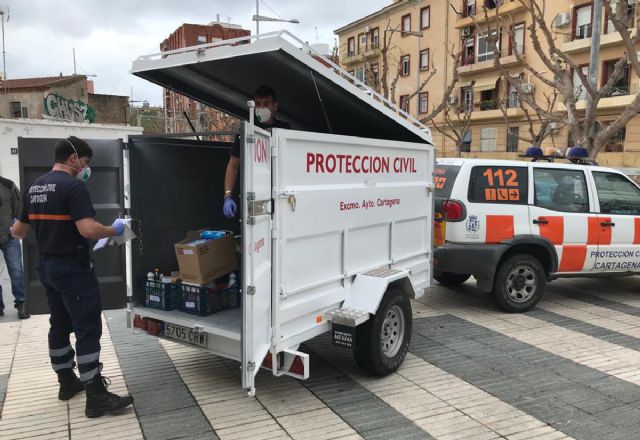 Los voluntarios de Protección civil de Cartagena realizan más de 2.270 horas durante el estado de Alarma