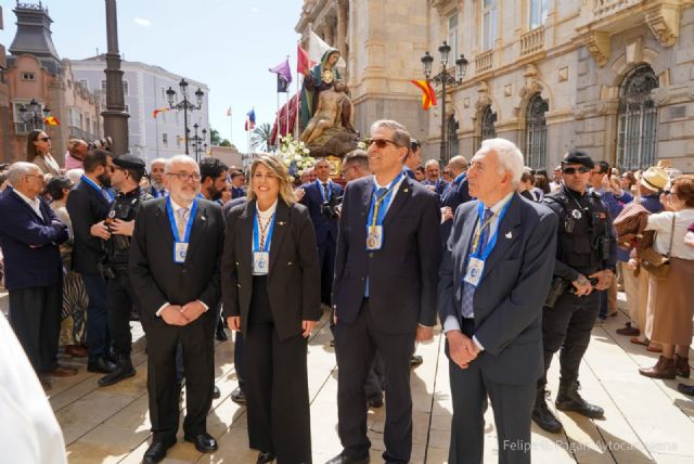 Cartagena lleva a la Virgen de la Piedad en un traslado extraordinario por su Centenario