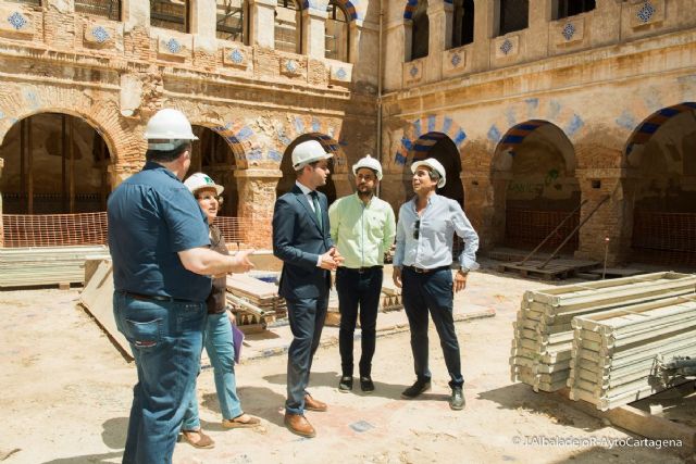 Los trabajos de rehabilitacion del Monasterio de San Gines de la Jara prosiguen segun lo estipulado