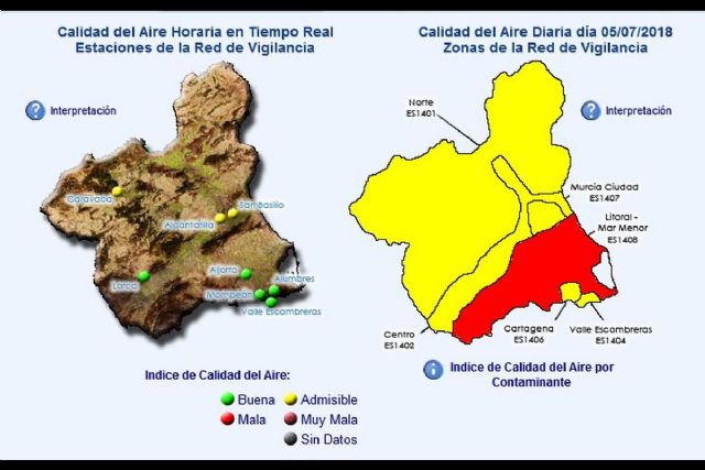 Recomiendan el uso del transporte público y evitar la quema de rastrojos por un episodio de contaminación de polvo sahariano