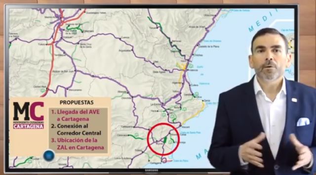 MC: Con tres años y medio de retraso, Arroyo reclama el AVE a Cartagena sin soterrar y sin descontaminación