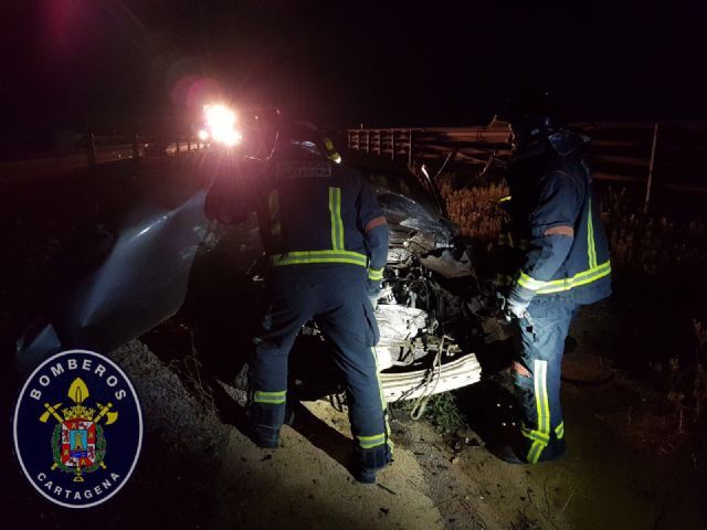 Conductor ileso en un aparatoso accidente en la AP-7