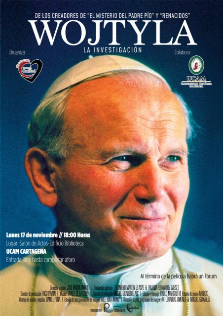 Cartagena por la Caridad, iniciativa apostólica San Juan Pablo II, presenta su agenda cultural