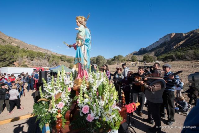 Cante de cuadrillas en la Romería del Cañar en honor a la Virgen de la Luz