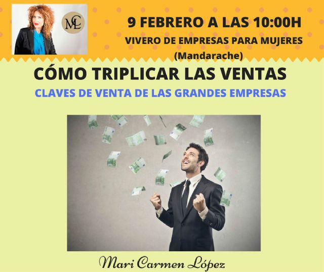 El Vivero de Empresas para Mujeres acoge la presentacion del libro  Como triplicar las ventas. Claves de venta de las grandes empresas de M Carmen Lopez
