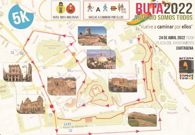La ruta Autismo Somos Todos regresa el 24 de abril a las calles de Cartagena