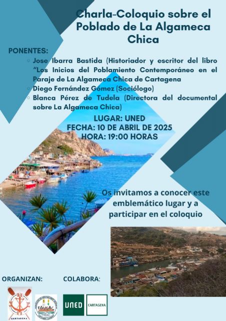 Los vecinos de La Algameca Chica celebrarán el próximo jueves una charla-coloquio con sus tres mayores expertos